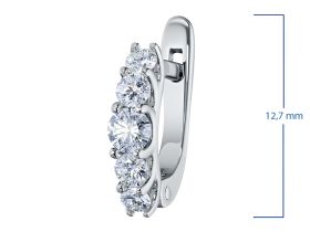 Серьги из белого золота с бриллиантами э4701сг04173400