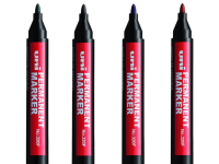 Маркер перманентный Uni "320F" 1,0-3,0 мм, наконечник пулевидный, чёрный