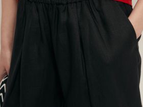 Шорты изо льна на резинке