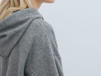 Толстовка на молнии со стопперами, Серый