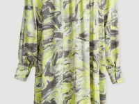 Платье свободного силуэта с принтом