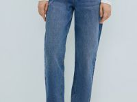 Джинсы Mom fit с высокой посадкой, Синий