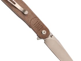 Складной нож Tenable Einar, сталь NItro-V, рукоять микарта, коричневый
