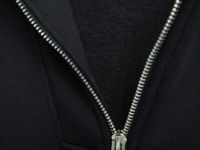 Толстовка с воротником-стойкой на молнии, Черный