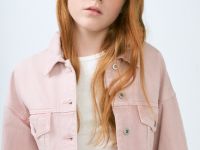 Джинсовая куртка для девочек, Розовый