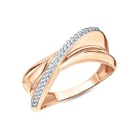 Серебряное кольцо с фианитами