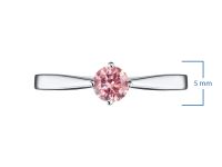 Классическое кольцо из белого золота э4012кц02134300_pink