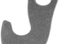 Держатель заднего переключателя &quot;петух&quot; Meta №76 фрезерованный (серебристый)