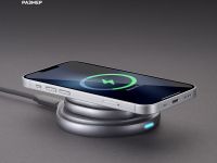 Беспроводное зарядное устройство Deppa MagSafe Station 3 в 1 (23161) для смартфона/наушников/Apple Watch 15W (графит)