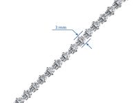 Браслет из белого золота с бриллиантами э4701бр04184700