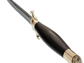 Финка НКВД, сталь дамаск, рукоять граб