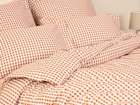 Постельное белье полукомплект Vichy, терракота