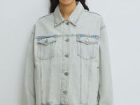 Джинсовая куртка оверсайз, Голубой