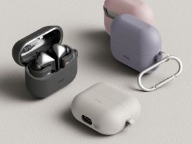 Чехол Elago Silicone Hang для Galaxy Buds 3/3 Pro, силикон черный