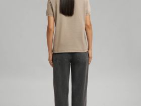 Футболка прямого кроя с эффектом варки