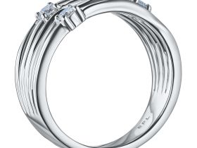 Классическое кольцо из белого золота э4712кц04210653_white