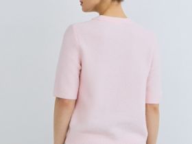 Джемпер с коротким рукавом, Розовый