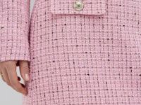 Юбка мини из твида, Розовый