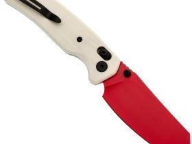Складной нож Bestech Knives Cicada's Wing, сталь 10Cr15MoV, рукоять G10, красный/белый