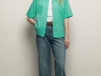 Блузка из конопляной ткани и хлопка