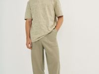 Футболка с принтом, Бежевый