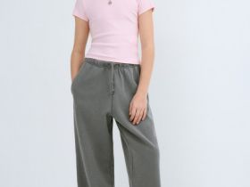 Футболка в рубчик для девочек, Розовый