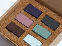 Набор пастели сухая, мягкая ручной работы EARTHBERRY "Грозовой перевал", 6 цветов