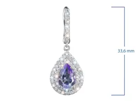 Серьги из белого золота с танзанитами э4760сг06210422