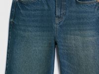 Прямые джинсы со средней посадкой, Синий