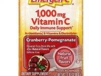 Emergen-C, Витамин C, смесь ароматизированных газированных напитков, клюква и гранат, 1000 мг, 30 пакетиков по 8,4 г (0,30 унции)
