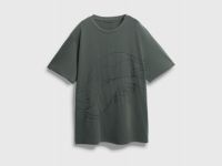 Футболка с абстрактной вышивкой, Зеленый