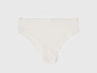 Бесшовные трусы со средней посадкой, Белый