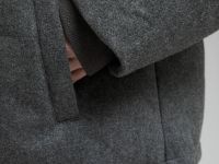 Стеганый пуховик с натуральным пухом