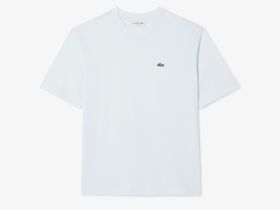 Женская футболка Lacoste свободного кроя из мягкого хлопка