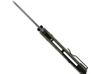 Складной нож спасателя Kizer Aegis T, сталь AEB-L, рукоять G10, оливковый