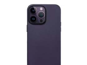 Чехол-накладка Kzdoo Mag Noble Collection MagSafe для Apple iPhone 14 Pro искусcтвенная кожа (карбоновый фиолетовый)