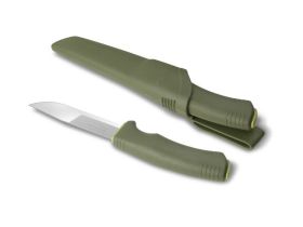 Нож с фиксированным лезвием Morakniv Bushcraft Forest, сталь Sandvik 12C27, ручка резина/пластик