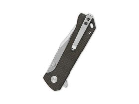 Складной нож QSP Grebe, сталь Sandvik 14C28N, рукоять микарта, коричневый