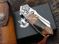 Складной нож Steelclaw Барк, сталь VG10/Damascus