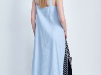 Платье макси прямого кроя