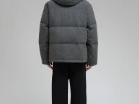 Стеганый пуховик с натуральным пухом