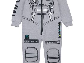 Комбинезон из футера с начесом для мальчика