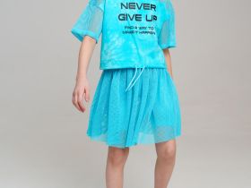 Фуфайка трикотажная для девочек (футболка)