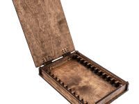 Деревянная шкатулка для хранения 12-ти брусков Апекс, 150 мм