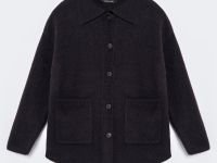 Кардиган свободного силуэта с отложным воротником