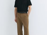 Поло из техноткани с воротником на молнии, Черный