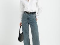 Рубашка прямого кроя из хлопка