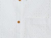 Рубашка с коротким рукавом для девочек, Белый