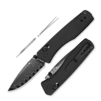 Складной нож Kizer Aegis, сталь Damascus, рукоять G10, черный