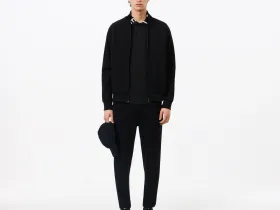 Мужские брюки Lacoste для спорта из меланжевой смеси хлопка